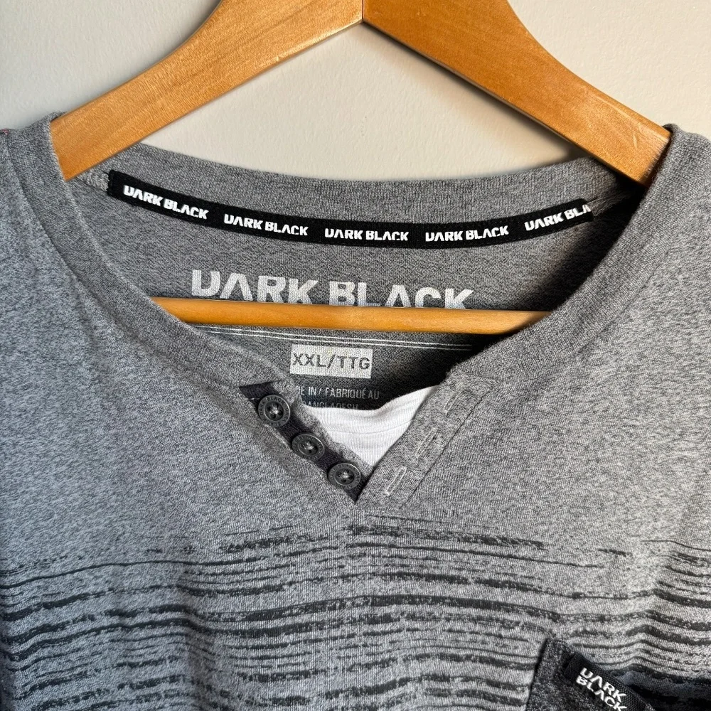 Dark Black‎ by Projek Raw XXL Men's Long Sleeve T-Shirt Marled Gray Streetwear - Picture 6 of 14